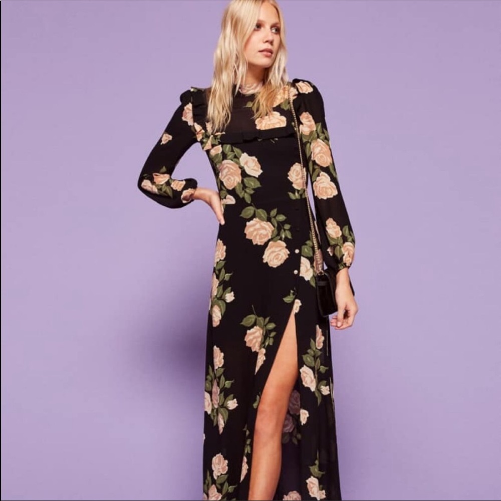 ISO!!! Reformation Gillian Floral Maxi Dress sz. 10 Petite